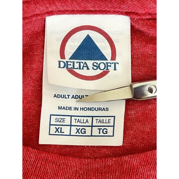 Never Skip Thumb Day Unisex XL Graphic Short Sleeve Red T-Shirt - Picture 5 of 8